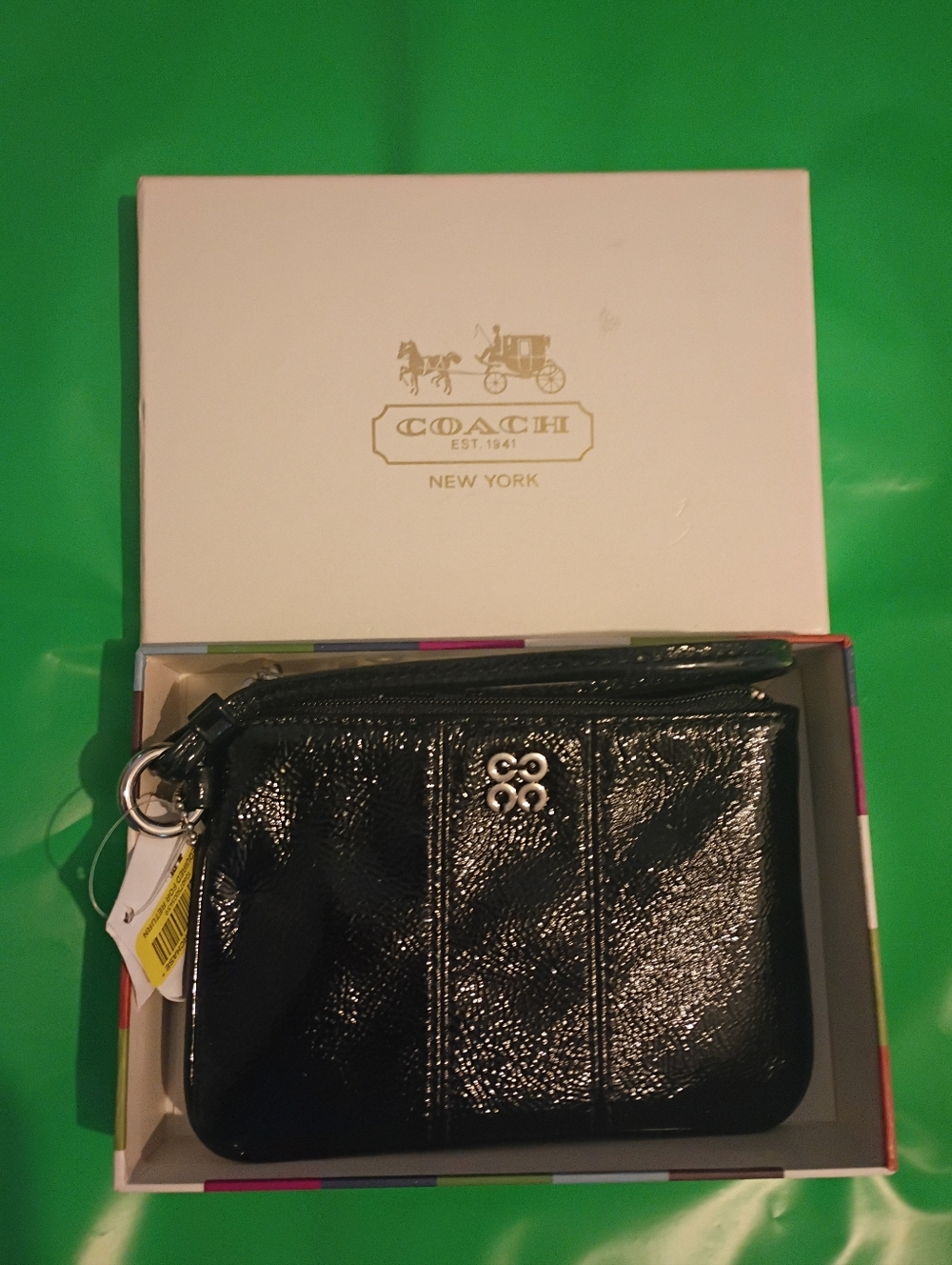 Coach Julia Patent Leather Wristlet